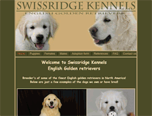 Tablet Screenshot of englishgoldenretrievers.com